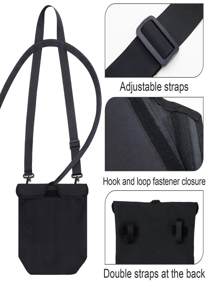 Vincreem Catheter Bag Holder, 2000ml Urine Drainage Bag Holder with Catheter Pipe Cover Drain Tube Cover Adjustable Strap, Soft Diving Fabric Secure Discreet for Urostomy Black - Image 3